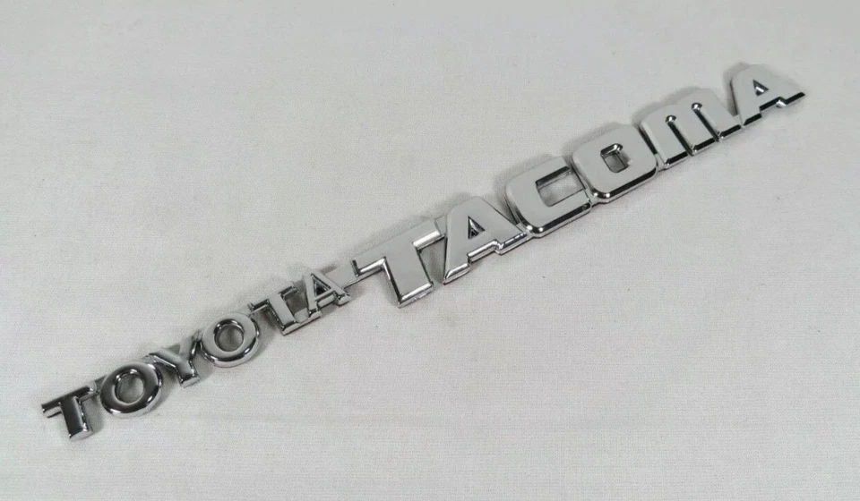 TOYOTA TACOMA EMBLEMS 95-04 FRONT DOOR CHROME BADGES symbol logo name - Image 1 of 1