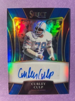 SIGNED CURLEY CULP 2021 CERTIFIED PANINI HALL OF FAME CARD AUT0 - HOF - OILERS - Image 1 of 2