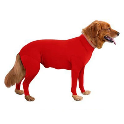 Pet Dog Bodysuit Slim Jumpsuit Coat Dog Stretchy Recovery Post Surgery Suit New - Image 1 of 4