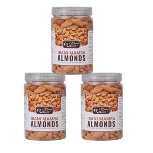 Grade AAA Quality,100% Natural Iranian Mamra Almonds (Badam) Pack of 3 Almonds - Picture 1 of 9