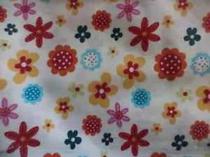 Tessuto JoAnns colori fiori cotone 1 iarda - Foto 1 di 2