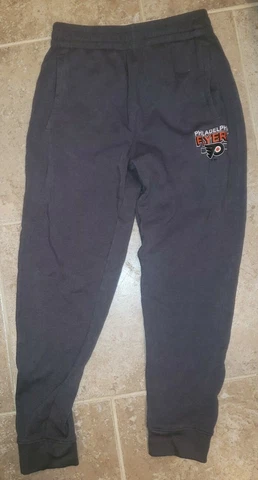 NHL Philadelphia Flyers Sweatpants Medium Preworn Cover