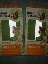 2 Pack Insect Shield Neck Gaiter Small green. New