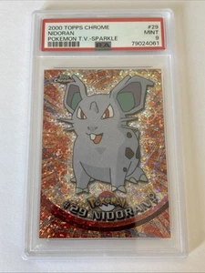 RARE POP 2! 2000 SPARKLE NIDORAN #29 PSA 9 MINT POKEMON TOPPS SERIES 1 - Picture 1 of 2
