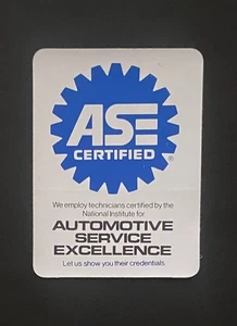 Pegatina de escaparate con certificación ASE - Imagen 1 de 1