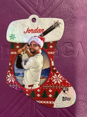 2024 Topps Holiday - Stocking Die-Cut Ornaments Jordan Lawlar #SDC-4 (RC) - Image 1 of 2