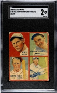 1935 Goudey 4 in 1 #3F Jim Bottomley HOF Tony Piet Comorosky Adams SGC 2 GOOD! - Bild 1 von 2
