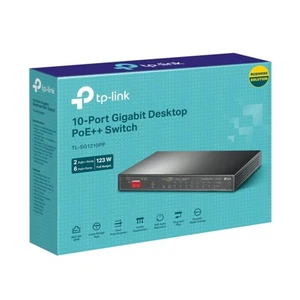 TP-LINK 10-Port Gigabit Desktop Switch with 6-Port PoE+ & 2-Port PoE++ - (TL-SG1 - Afbeelding 1 van 6