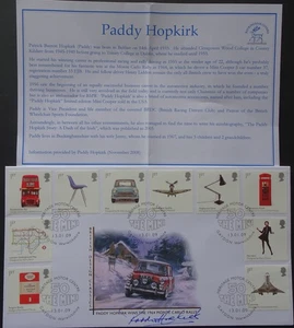 Design Classics The Mini Buckingham FDC signed Paddy Hopkirk - Picture 1 of 4