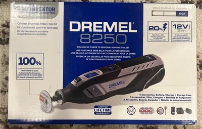 Dremel (8250-5) - Kit de herramientas rotativas 12V (30.000 RPM) (F0138250AA)... ¡ENVÍO Y DEVOLUCIÓN GRATIS! Foto 1 de 4