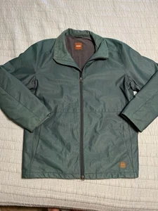 VTG Boss Hugo Boss Green Softshell Water Resistant Coat Jacket  - Picture 1 of 14