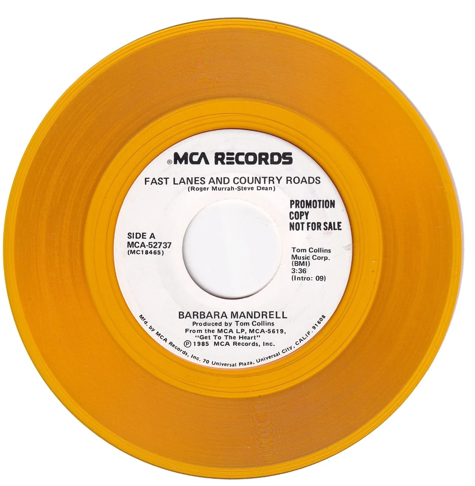 Barbara Mandrell. Fast Lanes and Country Roads (both sides) 45 rpm - Image 1 of 1