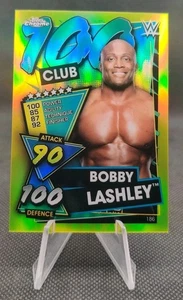 2021 Topps Chrome WWE Slam Attax Yellow Refractor /99  #186 Bobby Lashley Card - Picture 1 of 2