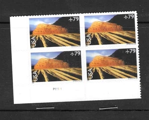 U.S. MNH 2009 SEVENTY-NINE CENT ZION NATIONAL PARK PLATE BLOCK SCOTT C146 - Picture 1 of 1