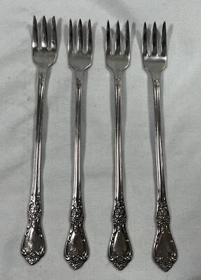 Oneida St. Ives Oneidaware Stainless Flatware - Cocktail Fork - 6" - Set Of 4 - Image 1 of 4