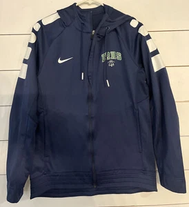 Nike Hoodie Mens Medium Blue Therma Fit Full Zip Jacket Warmup Sweatshirt Gym - Picture 1 of 5