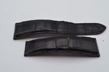 Cartier Dumont Leather Bracelet 22MM For Folding Clasp 18MM Vintage RAR Schwarz