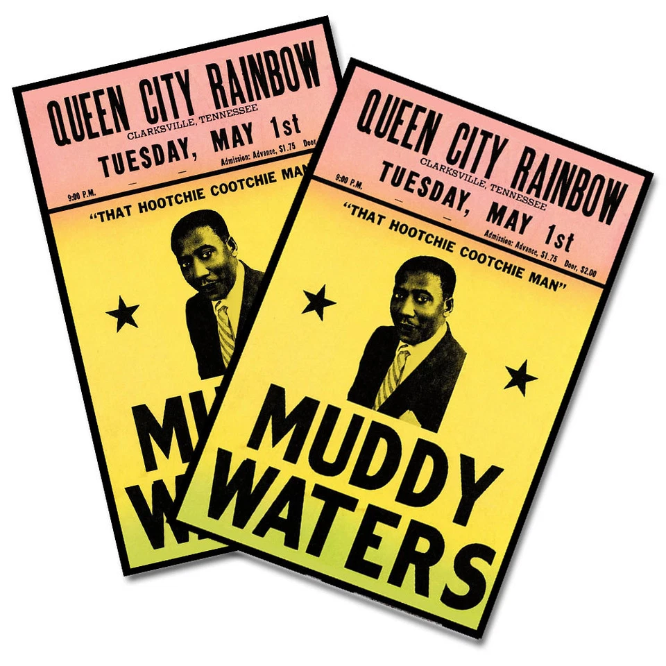 Two Muddy Waters Queen City Rainbow Concert 11x17" Reproduction Posters - Image 1 of 1