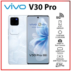 VIVO V30 Pro 12GB+512GB WHITE Dual SIM Octa Core Unlocked Android Cell Phone - Picture 1 of 5