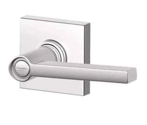 Schlage Solstice Privacy Door Lever Set with Decorative Collins J40 SOL COL - Picture 1 of 6