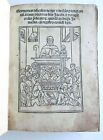 1499 INCUNABULA Sermones de sanctis by Jacobus de Voragine INCUNABLE ANTIQUE