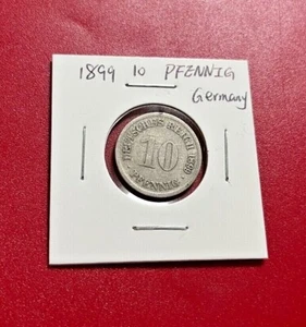 1899 10 PFENNIG GERMANY EMPIRE COIN - NICE WORLD COIN !!! - Picture 1 of 2