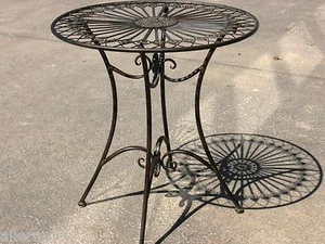 FRENCH DESIGN garden coffee breakfast TABLE outdoor wrought iron quality SUPERB - Picture 1 of 1