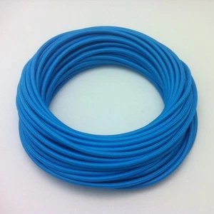 Textilkabel 1-adrig 1x0,75 Einzelader Lampenkabel Blautürkis Design EU 100m - Bild 1 von 1