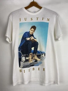 Justin Bieber Believe 2012/2013 Tour weißes T-Shirt Größe Medium - Bild 1 von 8