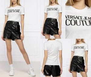 Versace Jeans Couture Crew Neck Logo Top Cotton T-shirt Blouse Retro Shirt New - Picture 1 of 15