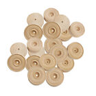 50 Pcs Wood Craft Supplies Wood Small Wheels Toy Round Wheels Toys