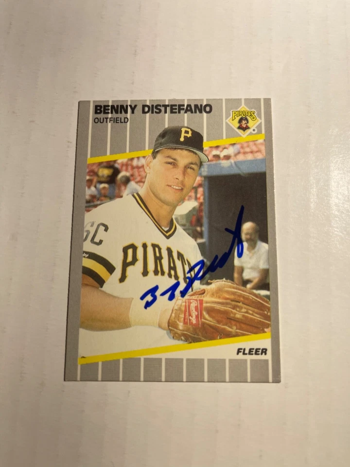 Pittsburgh Pirates BENNY DISTEFANO Signed Card - Image 1 of 1