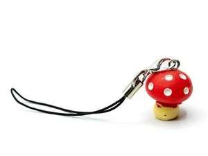 Tue-Mouches Champignon Pendentif pour Téléphone Portable Miniblings Rouge Blanc - Photo 1 sur 6