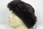 17 Colors Sheepskin Shearling Leather Toscana Fur Beanie Round Bucket Hat S-2xl