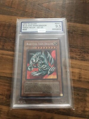 Yu-Gi-Oh! Blue-Eyes Toon Dragon MRL-000 1st Edition Secret Rare AGS 9.5 - Image 1 of 4