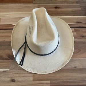 Thoroughbred Vintage Straw Hat 7 3/4 Cowboy Western