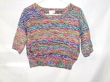 Aritzia Wilfred Le Fou Masako Womens XS Crop Sweater Multicolor