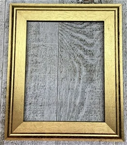 F10-201 1-3/4" Gold Wood Picture Frame any size - Picture 1 of 2