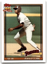 1991 Topps Baseball Card Jerald Clark San Diego Padres #513
