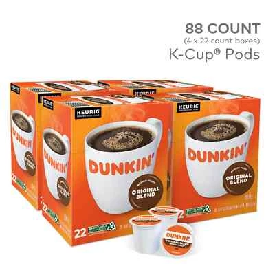 Dunkin' Donuts Original Blend Coffee Medium Roast Keurig K-Cup Pods 88 k Cups - Image 1 of 4