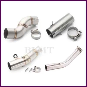 Per Yamaha YZF R6 Tubo Centrale Scarico Moto R6 Link Pipe Collegamento Scarico Link - Foto 1 di 29