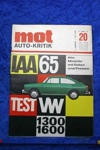 MOT 20/65 IAA 1965 Special Part VW 1300 1600 TL - Picture 1 of 2