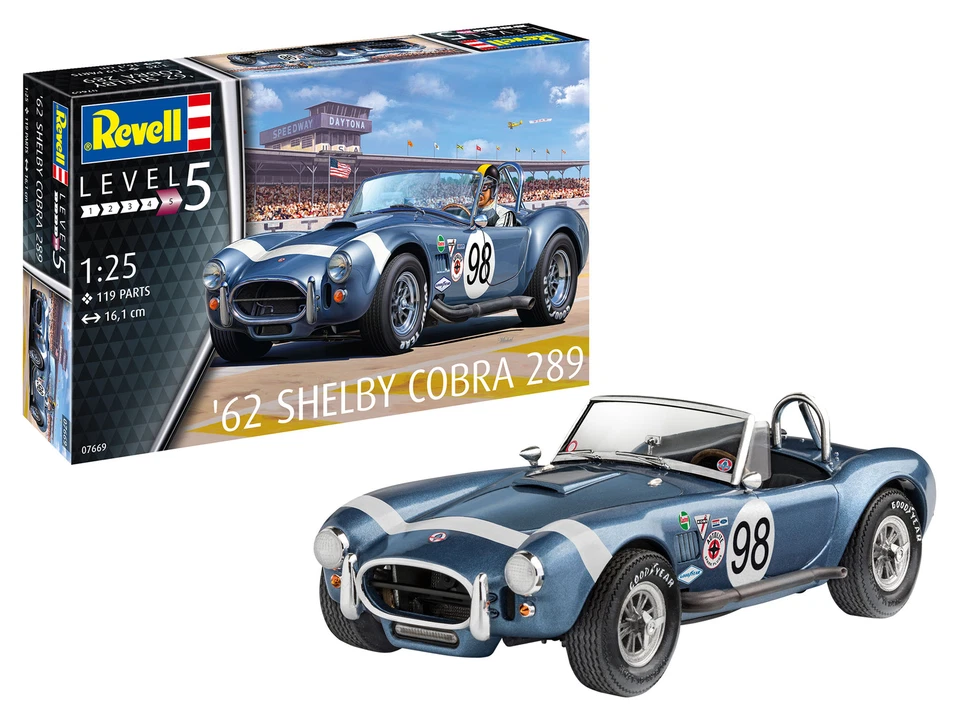 Modellino kit di montaggio auto Revell SHELBY COBRA 289 scala 1:25 modellismo - Immagine 1 di 1