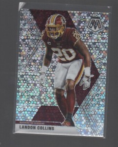 LANDON COLLINS  2020 PANANI MOSAIC NO HUDDLE PRIZMS  CARD #199