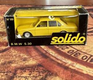 SOLIDO DIECAST 1/43 BMW 530 IN YELLOW MODEL No 89 - Picture 1 of 13