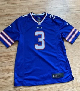 Maglia calcio Buffalo Bills #3 Damar Hamlin blu cucita uomo grande - Foto 1 di 9