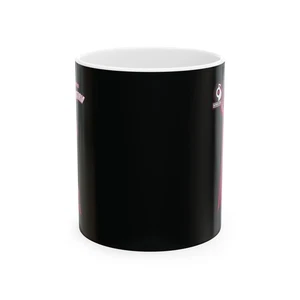 Schwarz bemalte bezaubernde Flamingo Tasse - Bild 1 von 5