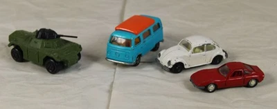 B10/4 Auto Giocattolo - Lesney + Schuco - Opel GT + Weasel + Camper + VW /S206 - Immagine 1 di 4