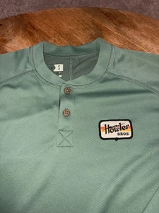 Howler Bros Shirt Mens small Green Henley Outdoor Long Sleeve Casual - Picture 1 of 10