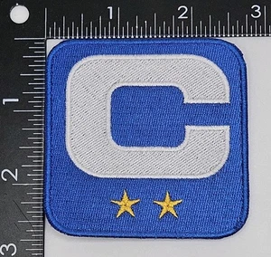 Parche Capitán C 2 Estrellas Parche Azul Blanco C DORADO 2 Estrellas V2 - Imagen 1 de 2